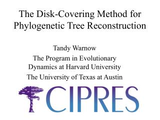 The Disk-Covering Method for Phylogenetic Tree Reconstruction