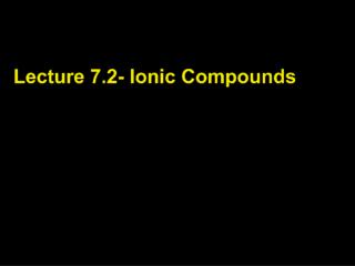 Determining formulas for ionic compounds