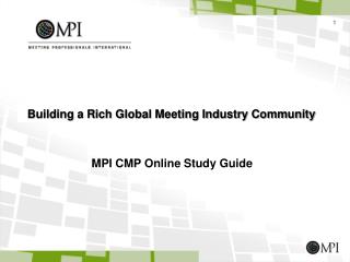 MPI CMP Online Study Guide