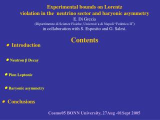 Experimental bounds on Lorentz violation in the neutrino sector and baryonic asymmetry