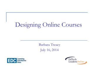 Designing Online Courses