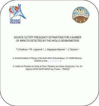 SOURCE CUTOFF FREQUENCY ESTIMATIONS FOR A NUMBER OF IMPACTS DETECTED BY THE APOLLO SEISMOMETERS