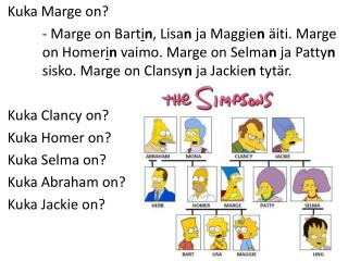 Kuka Marge on?