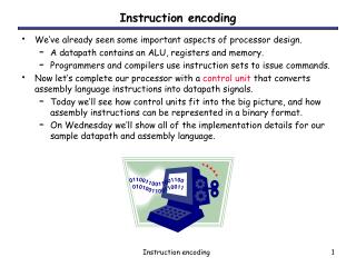 Instruction encoding