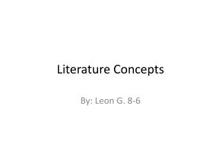 Literature Concepts