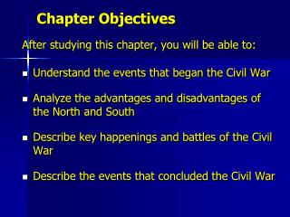 Chapter Objectives