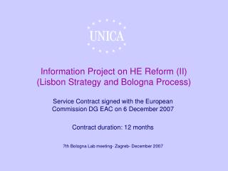 Information Project on HE Reform (II) (Lisbon Strategy and Bologna Process)