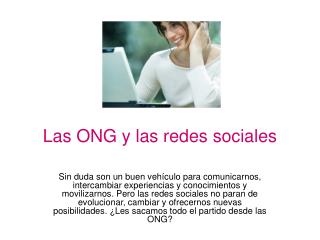 Las ONG y las redes sociales