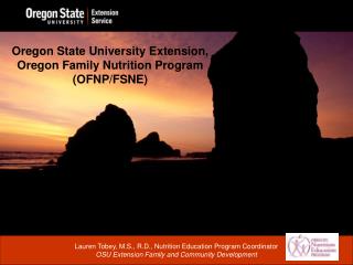 Oregon State University Extension, Oregon Family Nutrition Program (OFNP/FSNE)