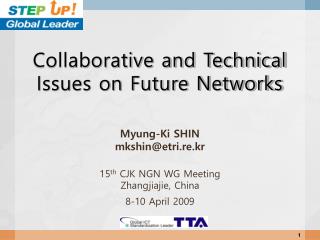 Collaborative and Technical Issues on Future Networks