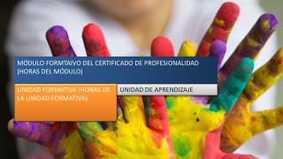 MÓDULO FORMTAIVO DEL CERTIFICADO DE PROFESIONALIDAD (HORAS DEL MÓDULO)