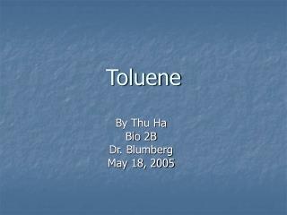 Toluene