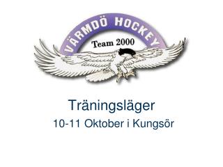 Träningsläger 10-11 Oktober i Kungsör