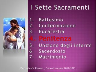 Battesimo Confermazione Eucarestia Penitenza Unzione degli infermi Sacerdozio Matrimonio