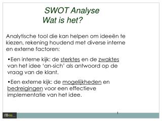 SWOT Analyse Wat is het?