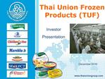 Thai Union Frozen Products TUF