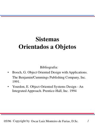 Sistemas Orientados a Objetos