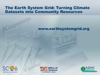 The Earth System Grid: Turning Climate Datasets into Community Resources