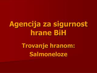 Agencija za sigurnost hrane BiH