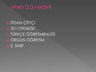 Web 2.0 nedir?