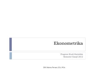 Ekonometrika