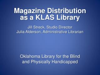 Oklahoma Library for the Blind and Physically Handicapped