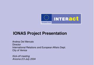 IONAS Project Presentation