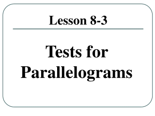 Lesson 8-3