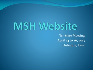 MSH Website