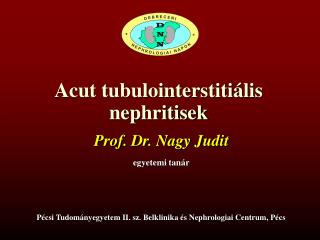 Acut tubulointerstitiális nephritisek