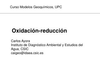 Oxidación-reducción