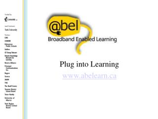 Plug into Learning abelearn