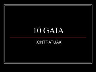 10 GAIA