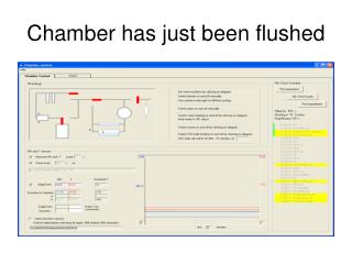 Chamber has just been flushed