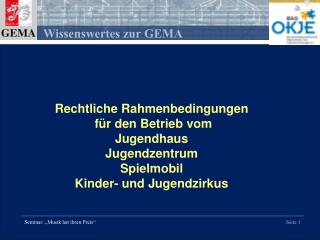 Rechtliche Rahmenbedingungen für den Betrieb vom Jugendhaus Jugendzentrum Spielmobil