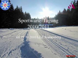 Sportwarte-Tagung 2010/2011