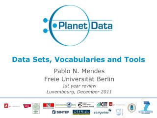 Data Sets, Vocabularies and Tools