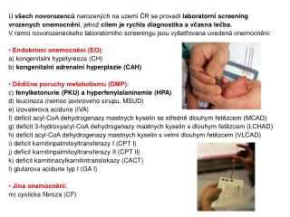 Charakteristika DMP