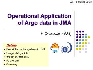 Operational Application of Argo data in JMA