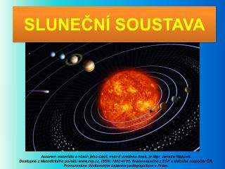 SLUNEČNÍ SOUSTAVA