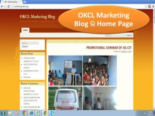 OKCL Marketing Blog ର Home Page