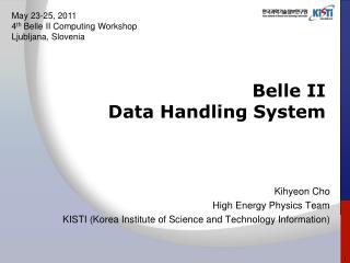 Belle II Data Handling System