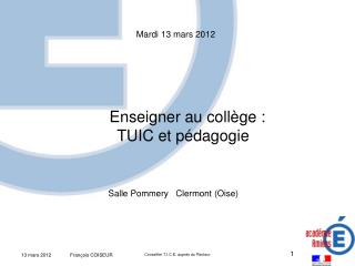 Mardi 13 mars 2012