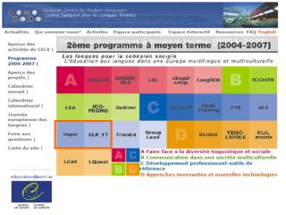 ELP im plementation support Soutien à la mise en oeuvre du PEL