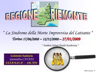 “ La Sindrome della Morte Improvvisa del Lattante “