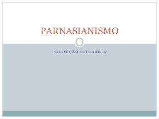 PARNASIANISMO