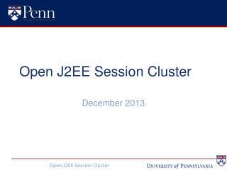 Open J2EE Session Cluster