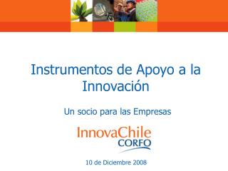 Instrumentos de Apoyo a la Innovación