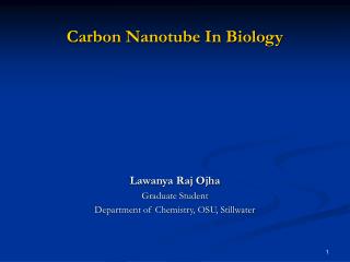 Carbon Nanotube In Biology