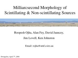 Milliarcsecond Morphology of Scintillating &amp; Non-scintillating Sources